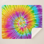 Farbenfrohe Krawatte-Färbung Abstrakt. Sherpadecke (Vorderseite (Horizontal))