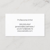 Farbenfrohe, kreative Farbgebung Visitenkarte (Rückseite)