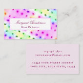 Farbenfrohe Kreativität Visitenkarte (Vorne/Hinten)