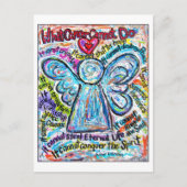 Farbenfrohe Krebsangel Postkarte (Vorderseite)