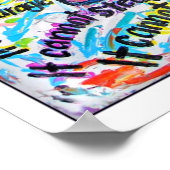 Farbenfrohe Krebserkrankung Engel Art Poster Print (Ecke)