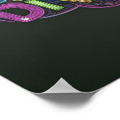 Farbenfrohe Kreidekunst Poster (Ecke)