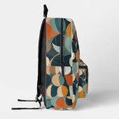 Farbenfrohe Kreise Bedruckter Rucksack (Links)