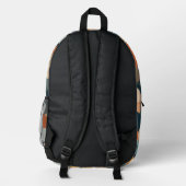 Farbenfrohe Kreise Bedruckter Rucksack (Rückseite)