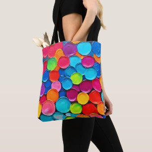 Farbenfrohe Kreise Extravaganza Art Tasche