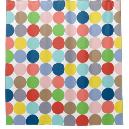 farbenfrohe Kreise pastellfarbener.. Duschvorhang