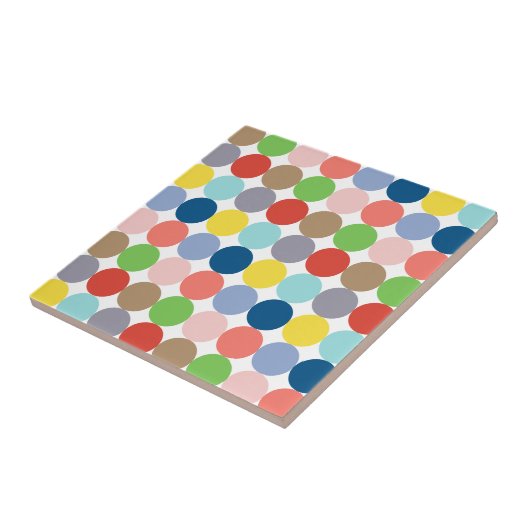 farbenfrohe Kreise pastellfarbener.. Fliese (Seite)