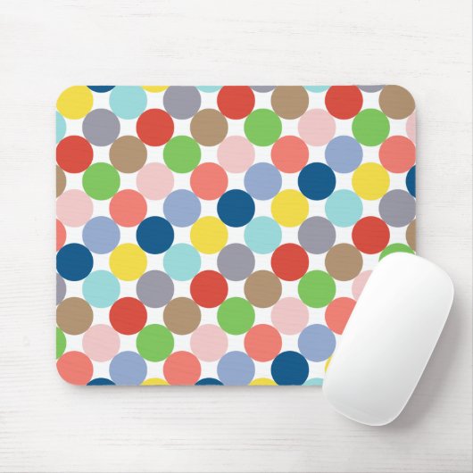 farbenfrohe Kreise pastellfarbener.. Mousepad (Mit Mouse)