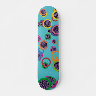 Farbenfrohe Kreise Skateboard