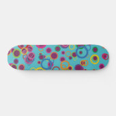 Farbenfrohe Kreise Skateboard (Horizontal)