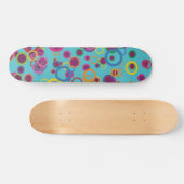 Farbenfrohe Kreise Skateboard (Horizontal)
