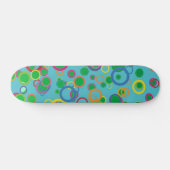 Farbenfrohe Kreise Skateboard (Horizontal)