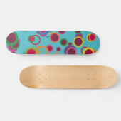 Farbenfrohe Kreise Skateboard (Horizontal)