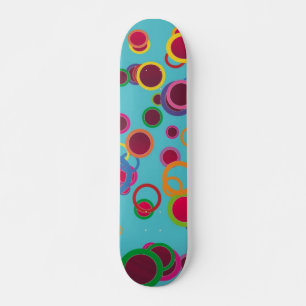 Farbenfrohe Kreise Skateboard