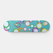 Farbenfrohe Kreise Skateboard (Horizontal)