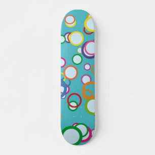 Farbenfrohe Kreise Skateboard