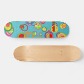 Farbenfrohe Kreise Skateboard (Horizontal)