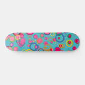 Farbenfrohe Kreise Skateboard (Horizontal)