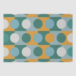 Farbenfrohe kreishalbe kreisförmige Geometrie Seidenpapier