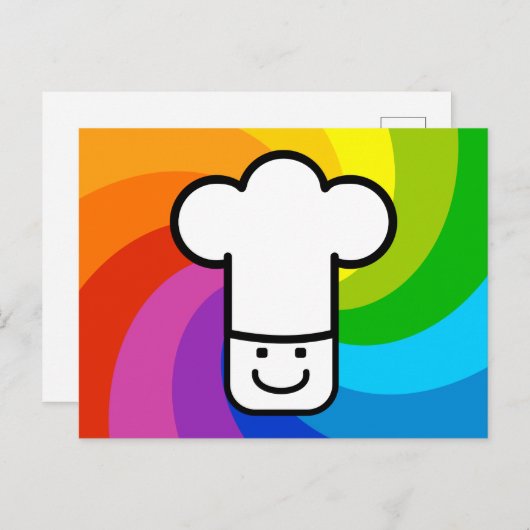 Farbenfrohe Küche Postkarte (Vorne/Hinten)