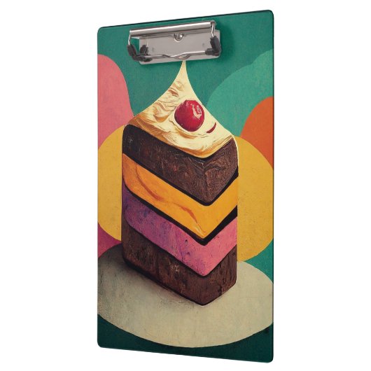 Farbenfrohe Kuchen Klemmbrett (Links)