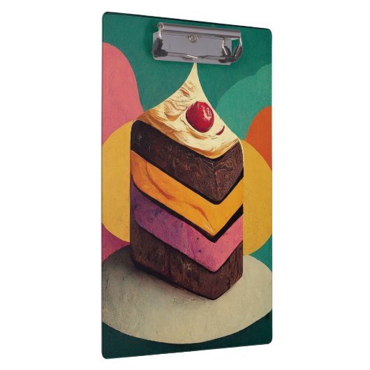 Farbenfrohe Kuchen Klemmbrett (Rechts)