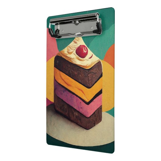 Farbenfrohe Kuchen Mini Klemmbrett (Gewinkelt2)