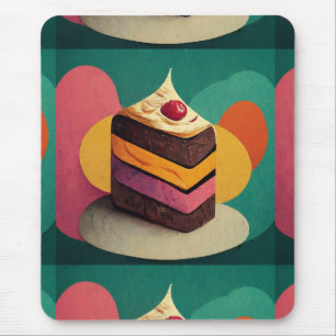 Farbenfrohe Kuchen Mousepad