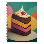 Farbenfrohe Kuchen Notizblock (Vorderseite)