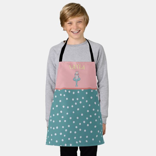 Farbenfrohe Kuchendekoration Schürze (Getragen)