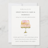 Farbenfrohe Kuchengebäck Kochen Klasse Einladung (Vorderseite)