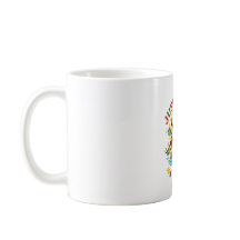Farbenfrohe kulturelle Heritage-Keramiktasse