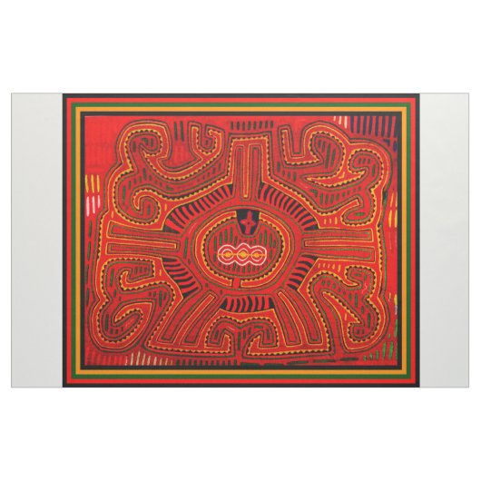 farbenfrohe Kuna Indian Designer-Fabric Stoff (Yard (91,4 cm))