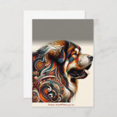 Farbenfrohe Kundenkarte für Männer (innen leer) (Vorne/Hinten)