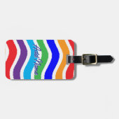 Farbenfrohe, kundenspezifische Papierzufuhr Gepäckanhänger (Vorderseite horizontal)