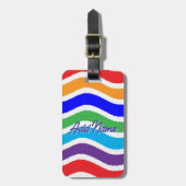 Farbenfrohe, kundenspezifische Papierzufuhr Gepäckanhänger (Vorderseite vertikal)