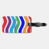 Farbenfrohe, kundenspezifische Papierzufuhr Gepäckanhänger (Rückseite horizontal)