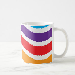 Farbenfrohe, kundenspezifische Papierzufuhr Kaffeetasse