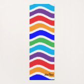 Farbenfrohe, kundenspezifische Papierzufuhr Yogamatte (Rückseite)