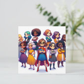 Farbenfrohe Kunst am Internationalen Frauentag (Stehend Vorderseite)