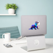 Farbenfrohe Kunst Aufkleber (Laptop auf Schreibtisch)