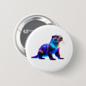 Farbenfrohe Kunst Button (Vorne & Hinten)