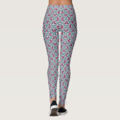 Farbenfrohe Kunst Deko Muster. Leggings (Rückseite)