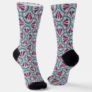 Farbenfrohe Kunst Deko Muster. Socken
