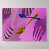 Farbenfrohe Kunst-Design Poster (Vorne)