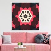 Farbenfrohe Kunst Design Wrapped Canvas Leinwanddruck (Insitu (Wohnzimmer))