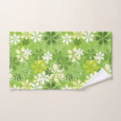 Farbenfrohe Kunst Illustration Natur Blumenmuster Badhandtuch Set (Handtuch)