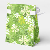 Farbenfrohe Kunst Illustration Natur Blumenmuster Geschenkschachtel (Rückseite)