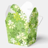 Farbenfrohe Kunst Illustration Natur Blumenmuster Geschenkschachtel (Geöffnet)