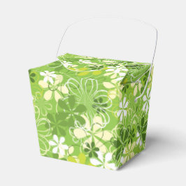 Farbenfrohe Kunst Illustration Natur Blumenmuster Geschenkschachtel